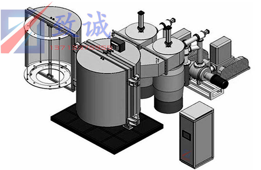 立式（shì）雙門：高真空蒸發鍍膜機
